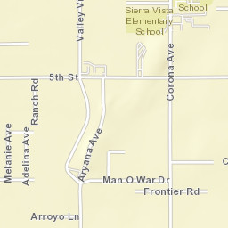 Norco California Street Map