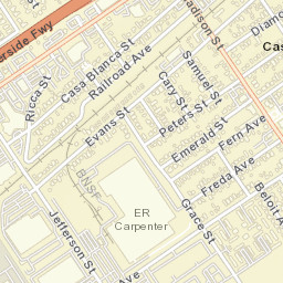 Casa Blanca California Street Map