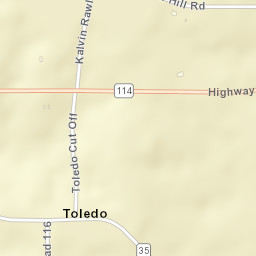 Toledo Arkansas Street Map