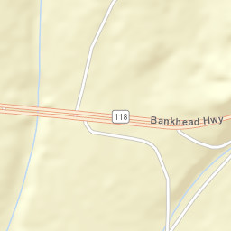 Texas Alabama Street Map