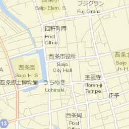 Saijō Street Map