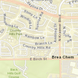 Brea Chem California Street Map