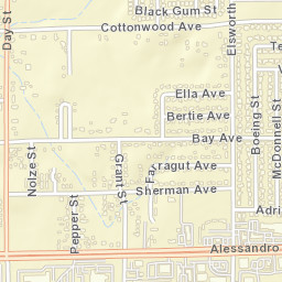 Edgemont California Street Map