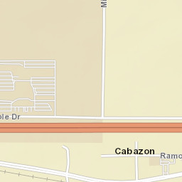 Cabazon California Street Map