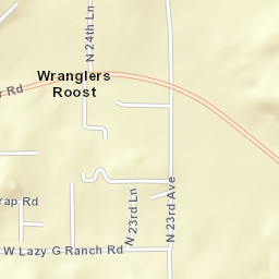Wranglers Roost Arizona Street Map