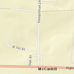 McCaskill Arkansas Street Map