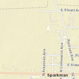 Sparkman Arkansas Street Map