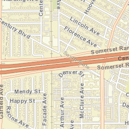 Hollydale California Street Map