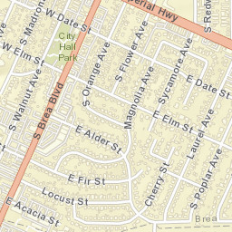 149-199 E Date St, Brea, CA 92821, USA Street Map