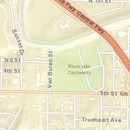 Central Freeway, Wichita Falls, TX 76306, USA Street Map