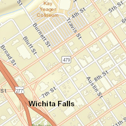 701-799 6th Street Wichita Falls TX 76301 Street Map