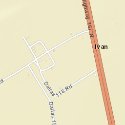 Ivan Arkansas Street Map
