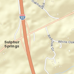 Sulpher Springs Alabama Street Map