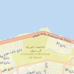 Ra’s Bayrūt Street Map
