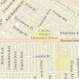 Norwalk California Street Map