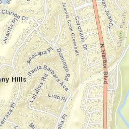 Sunny Hills California Street Map