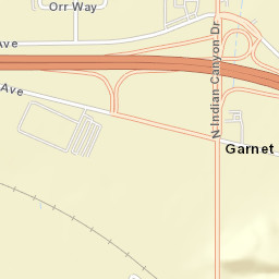 Garnet California Street Map