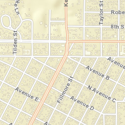 2406-2498 Avenue E Wichita Falls TX Street Map