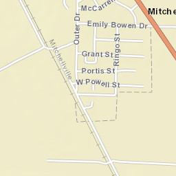 Mitchellville Arkansas Street Map