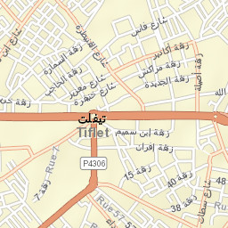 Tiflet Street Map