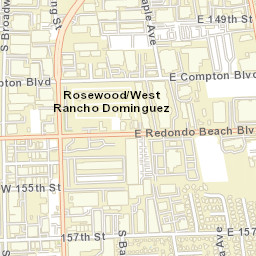 West Compton California Street Map