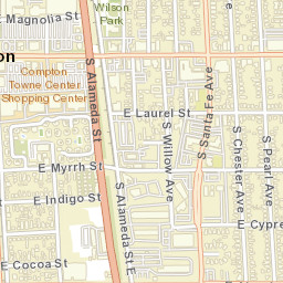Compton California Street Map