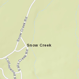 Snow Creek California Street Map