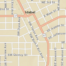 100-198 North Central Avenue, Idabel, OK  Street Map
