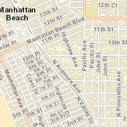Manhattan Beach California Street Map