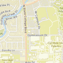 2401-2463 Yorba Linda Boulevard, Fullerton Street Map