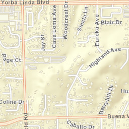 18001-18061 Yorba Linda Blvd, Yorba Linda, CA Street Map