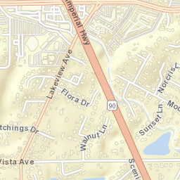 Yorba Linda California Street Map