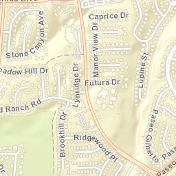 5351 Lynridge Dr, Yorba Linda, CA Street Map