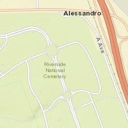 Alessandro California Street Map