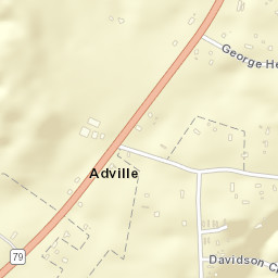 Adville Alabama Street Map
