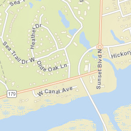 Sunset Blvd S, Sunset Beach, NC 28468 Street Map