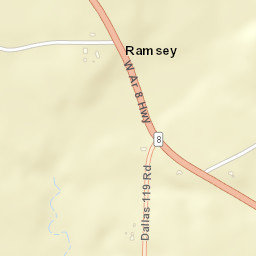 Ramsey Arkansas Street Map