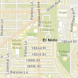 El Nido California Street Map