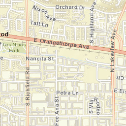 Richfields California Street Map