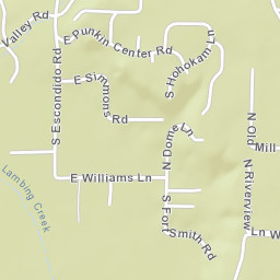 Rancho Del Escondido Arizona Street Map