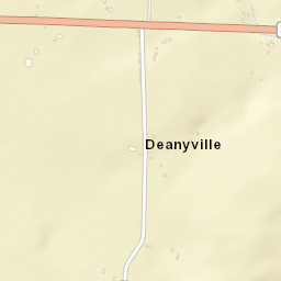 Deanyville Arkansas Street Map
