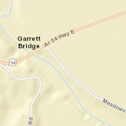 Garrett Bridge Arkansas Street Map