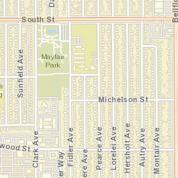Lakewood California Street Map