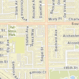 Cerritos California Street Map