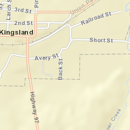 Kingsland Arkansas Street Map