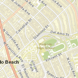 Redondo Beach California Street Map