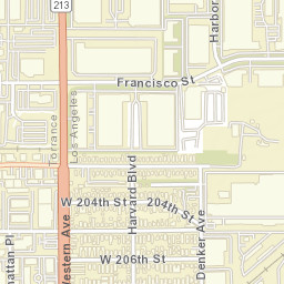 Southwest Village California Street Map