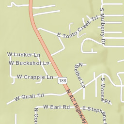 Riverside Acres Arizona Street Map