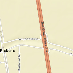 Pickens Arkansas Street Map