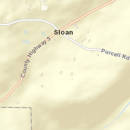 Sloan Alabama Street Map